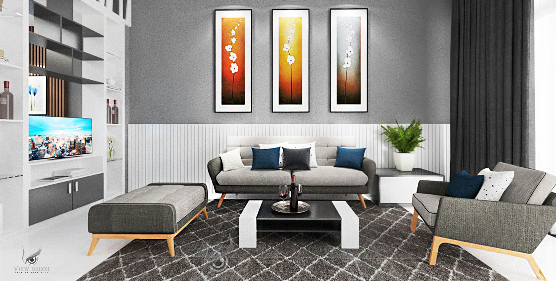 Thiết kế và thi công nội thất NHÀ PHỐ