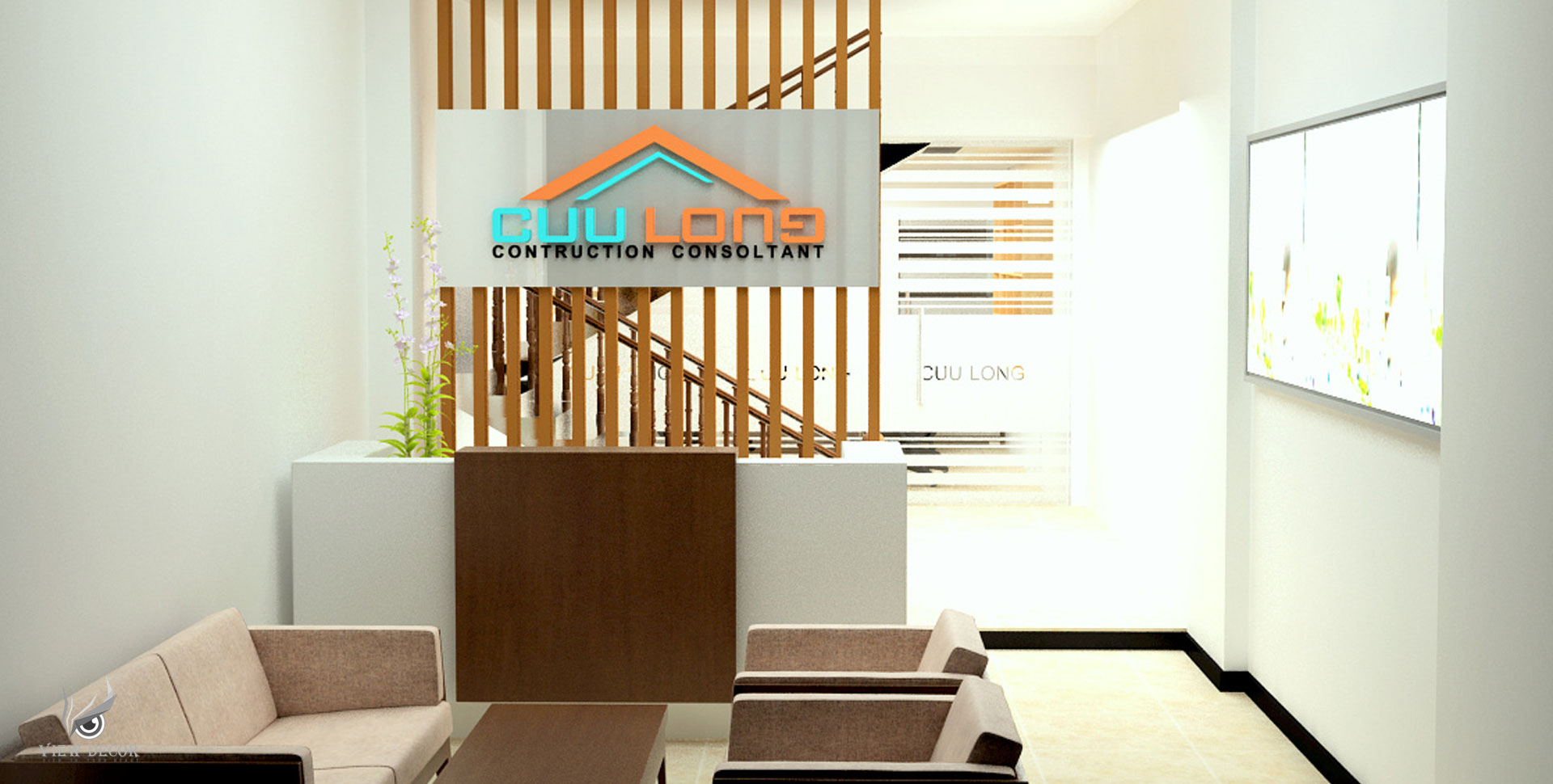 Thi Công Văn Phòng Công Ty Xây Dựng Cửu Long