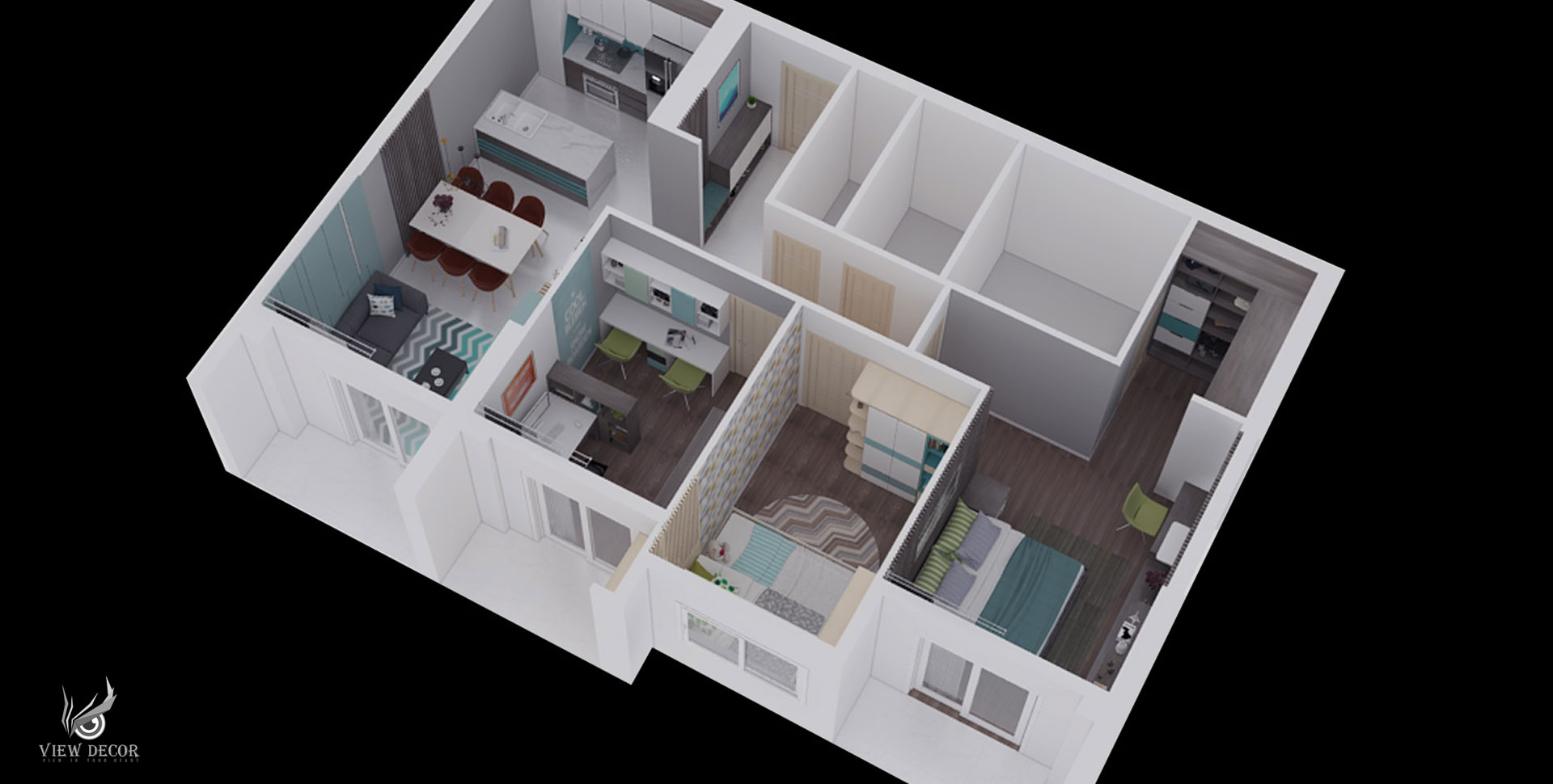 Thiết kế và thi công nội thất căn hộ GOLDEN MANSION